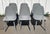 Set of 6 Nerd Chair bistro chairs by Muuto. Entirely made of dark gray wood. In good condition. Seat height 47cm. Perfect...