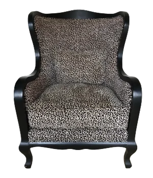 Hd Buttercup Leopard Print Upholstered Armchair