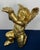 Hollywood Regency Set of 3 Vintage Hollywood Regency Gilded Cherub Putti Sculptures - Cast Composite Angels For Sale - Image 3 of 9