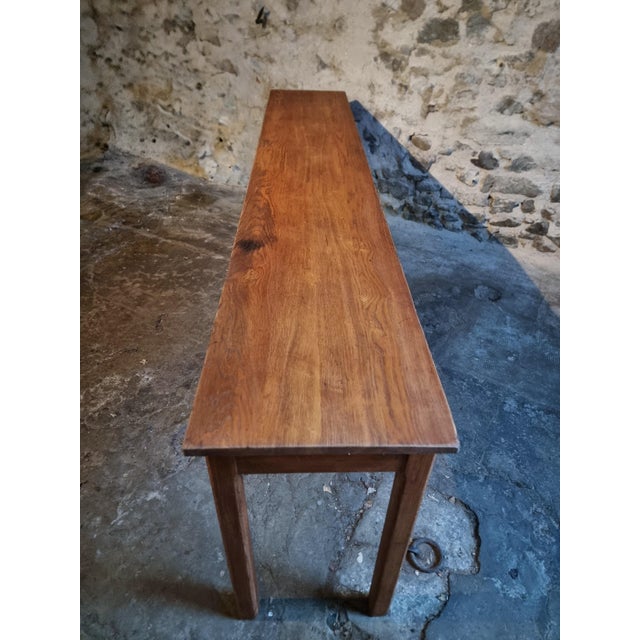 Brown Vintage Oak Worktable, 1950s For Sale - Image 8 of 17