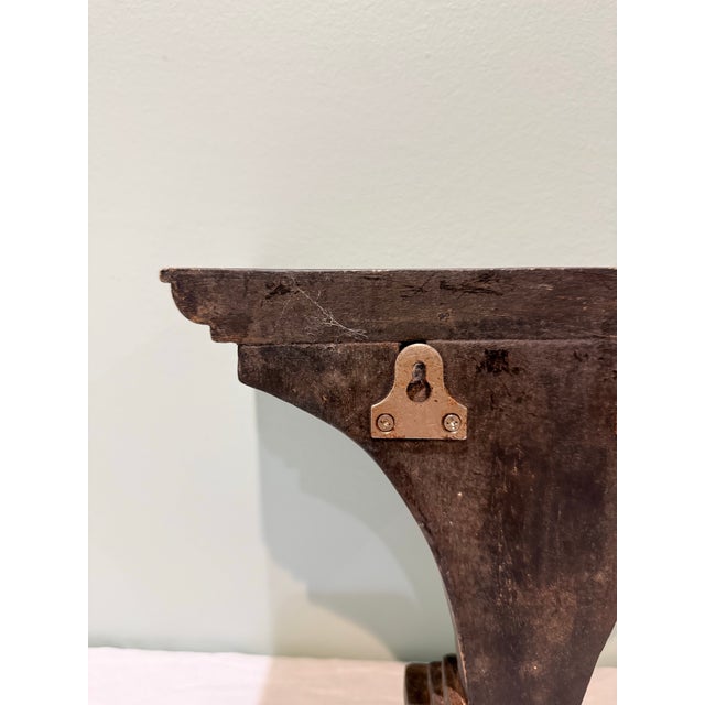 Pair of Vintage Carved Wood Wall Shelves For Sale - Image 12 of 12