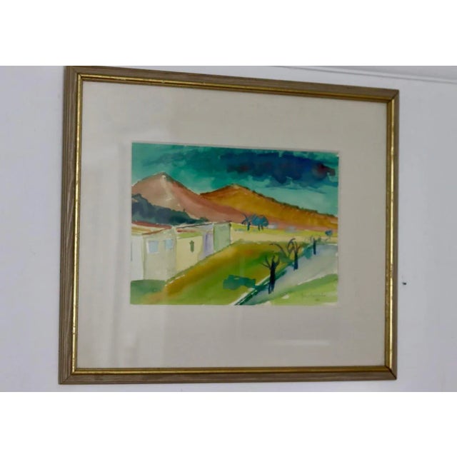 Jonne Bergström, Street, 1952, Watercolor, Framed For Sale - Image 9 of 10
