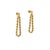 Gold 14k Yellow Gold Rope Chain Looping Spiral Chain Design Earrings, A Pair For Sale - Image 8 of 8
