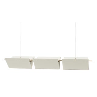 3T09 Bronze Structure and Ivory Fabric Lamp by Neri & Hu for Cassina For Sale