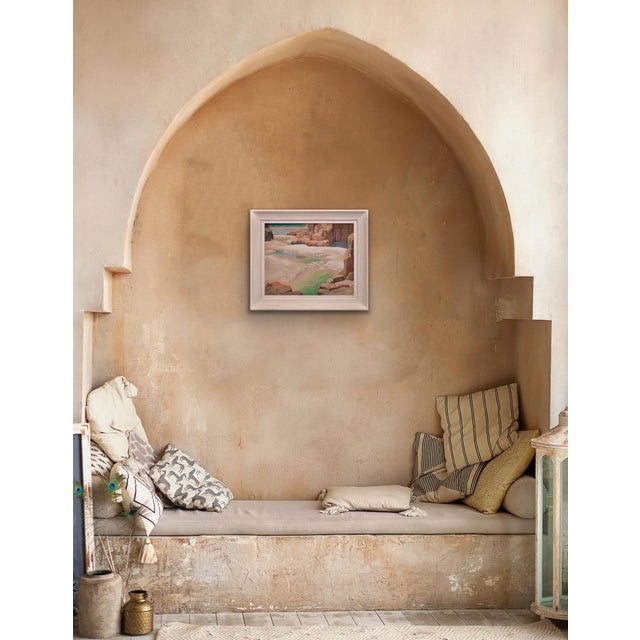 Stanley Horace Gardiner, Tide Pools, Porthcurno Beach, Cornwall. 1930s, Oil Painting, Framed For Sale - Image 18 of 18