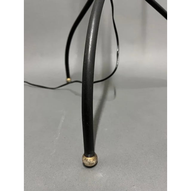 Black Floor Lamp from Maison Lunel, France, 1950s For Sale - Image 8 of 12