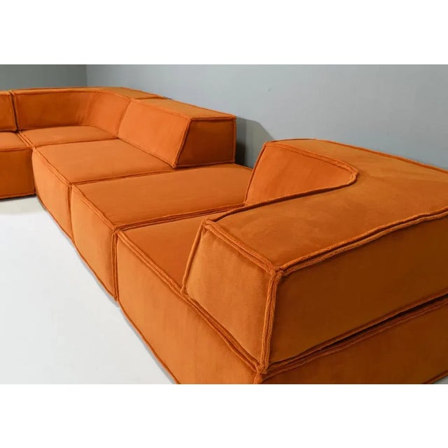 Orange Orange COR Trio Sectional Sofa, 1970s, Set of 9 For Sale - Image 8 of 18