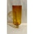 Seed Buble Tall Amber Footed Art Glass Vase For Sale - Image 4 of 4