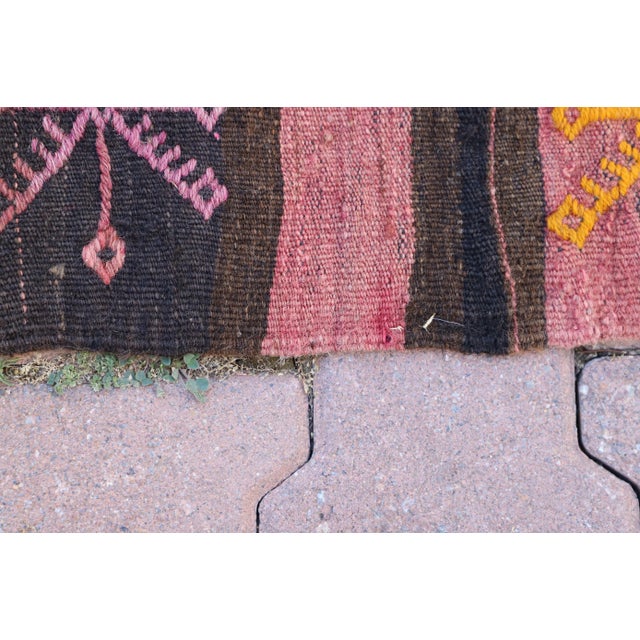 1970s 1970s Antique Hand Knotted Tribal Kilim Rug For Sale - Image 5 of 8