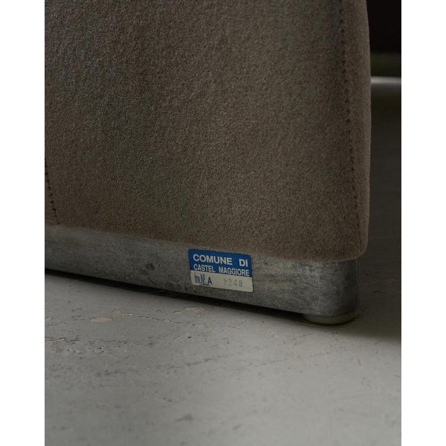 Castelli Gray Mohair Velvet Alky Chair by Giancarlo Piretti for Anonima Castelli, 1960s For Sale - Image 4 of 11