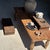 Wood Small Low Bench in Antique Indonesian Teak, 1980s For Sale - Image 7 of 18