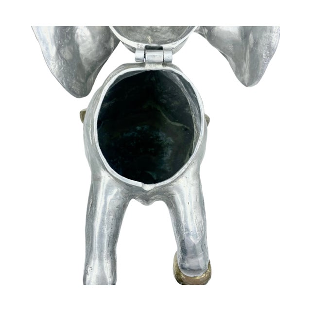 1980s Vintage Arthur Court Elephant Ice Bucket Wine Cooler 1986 For Sale - Image 5 of 12