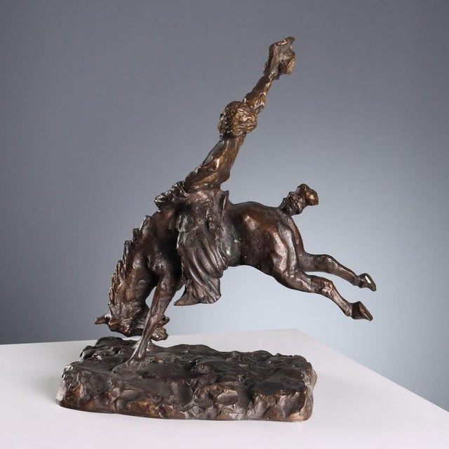 Brown Paolo Troubetzkoy, Rodeo, Bronze For Sale - Image 8 of 9