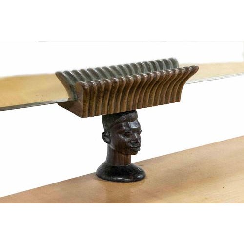 Osvaldo Borsani Vintage Wooden Console with Mirror attributed to Osvaldo Borsani, 1950s For Sale - Image 4 of 6