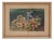 1943 Belgian Wall Art With Wooden Frame For Sale