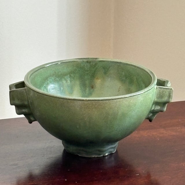 Ceramic Early 20th Century Fulper Arts & Crafts Pottery Bowl For Sale - Image 7 of 12