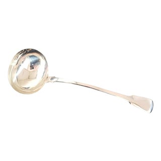 George IV Sterling Silver Fiddle Pattern Soup Ladle from Thomas Wilkes Barker, 1820 For Sale