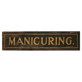 Early Manicuring Sign For Sale