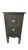 Vintage Black Art Deco Vanity With Three-Part Mirror, Carved Wood & Ring Pull Hardware For Sale - Image 4 of 10