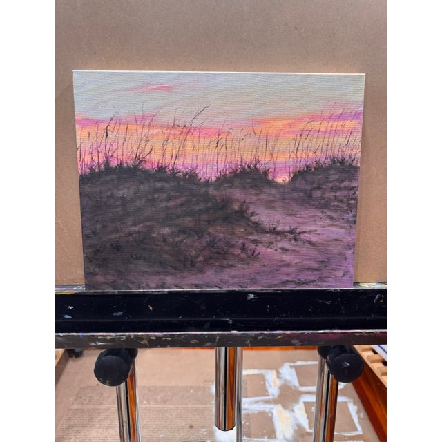 Textile Twilight Dunes by Kathleen Varadi, 2026 Oil on Canvas For Sale - Image 7 of 8