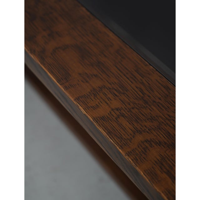 Stickley Mission Oak Glass Top Cocktail Coffee Table For Sale - Image 11 of 13