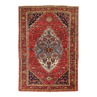 Antique Persian Halvai Bidjar Rug 4’9" X 7’1” For Sale