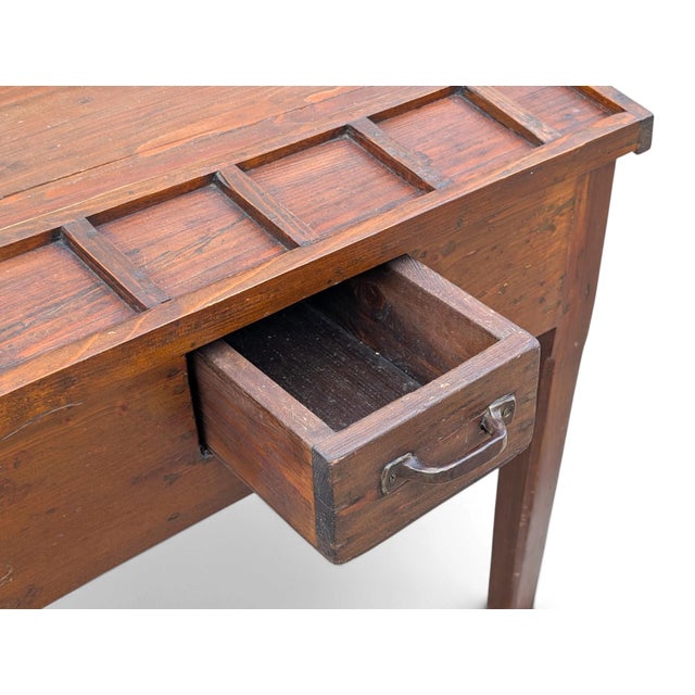 Mid-Century Rustic Italian Workbench For Sale - Image 4 of 7