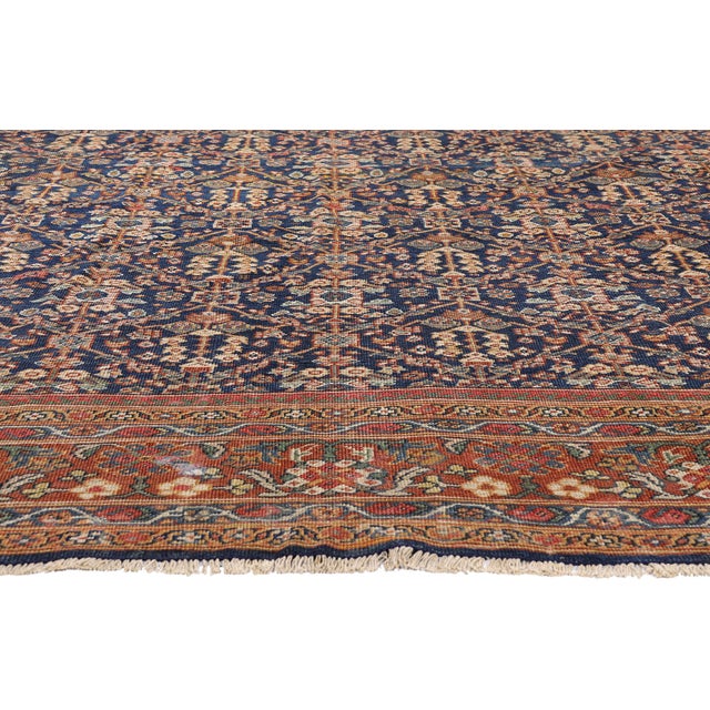 Antique Persian Mahal Rug, 11'01 X 11'11 For Sale - Image 4 of 10