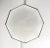 Art Deco Style White Milk Glass and Bronze Octagon Shape Pendant or Flush Mount For Sale In New York - Image 6 of 13