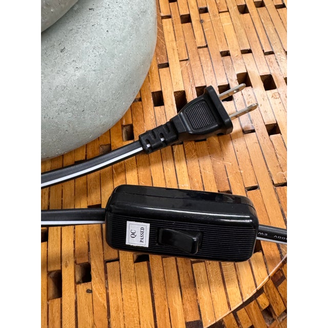 Indonesian Stacking Faux Stone Table Lamp For Sale - Image 10 of 12