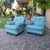Blue Frau Blue Leather Chairs from Poltrona Frau, 1970, Set of 2 For Sale - Image 8 of 13