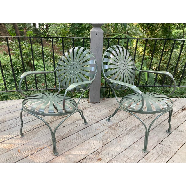 Mid 20th Century Attributed to Francois Carre Petite Lounge Chairs - A Pair, Restored For Sale In Atlanta - Image 6 of 8