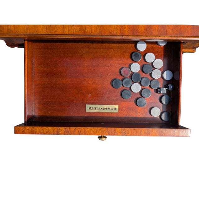 A true multi-game table by Maitland-Smith, the celebrated maker known for hand-crafted reproductions in the grand English...