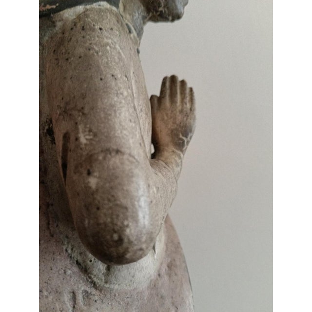 Unknown, Cedar Holy Statue Depicting Our Lady of the Conception ± 1750, 1785., 1800s, Cedar For Sale - Image 12 of 18