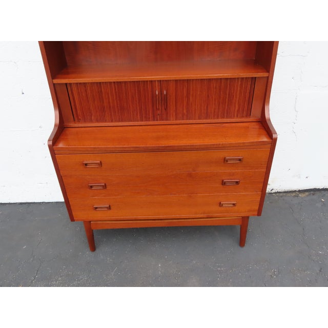 Johannes Sorth for Bornholms Møbelfabrik Bookcase With Secretary Desk 6905 For Sale - Image 10 of 18