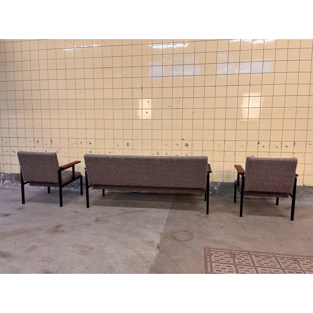 Belgian Sofas and Armchairs, 1960, Set of 3 For Sale - Image 4 of 9