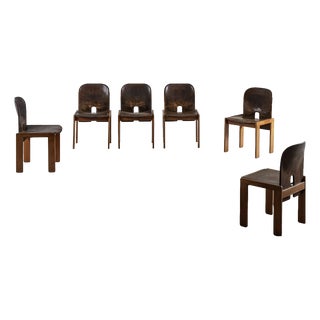 Model 121 Chairs by Afra & Tobia Scarpa for Cassina, 1960s, Set of 6 For Sale