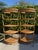 Contemporary Vintage Tall Palm Beach Coastal Woven Rattan Corner Étagères, Pair For Sale - Image 3 of 12