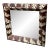 1950s Mirror Framed in Tonga Tapa Cloth For Sale