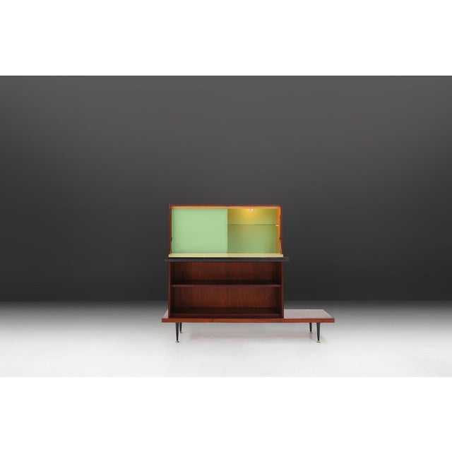 Mid‑Century Modern Teak Cabinet, Belgium, 1960s For Sale - Image 13 of 15