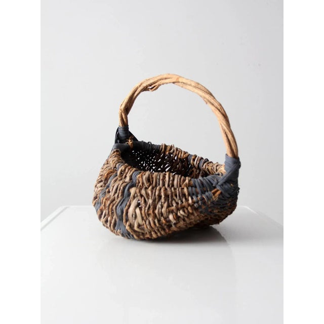 Antique Buttocks Basket For Sale - Image 4 of 12