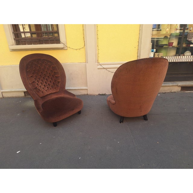 Wood Vintage Lounge Chairs by Luigi Caccia Dominioni for Azucena, 2009, Set of 2 For Sale - Image 7 of 18