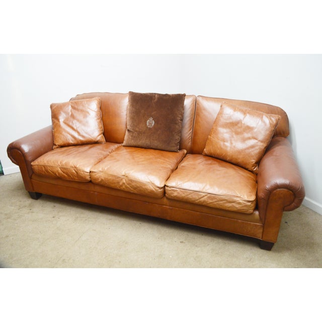 Ralph Lauren Leather Sofa For Sale - Image 17 of 18