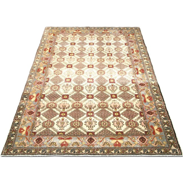1960s 1960s Turkish Oushak Rug For Sale - Image 5 of 7