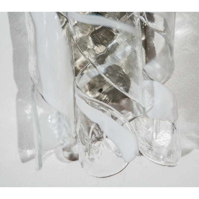Italian Murano Art Glass Wall Sconce For Sale - Image 3 of 10