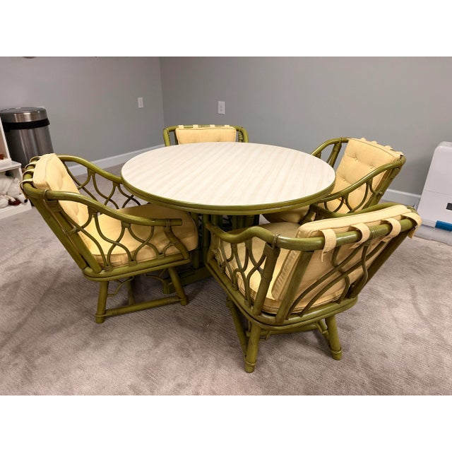 The perfect set for playing a game or eating lunch in your sunroom or enclosed patio! By the esteemed Ficks Reed Co., this...