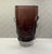 Studio A for Global Views large “Ingot” vase in plum, crafted in substantial, thick hand blown Polish art glass with a...