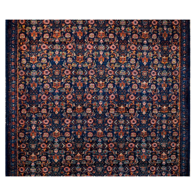 Tribal Early 20th Century Persian Senneh Rug For Sale - Image 3 of 12