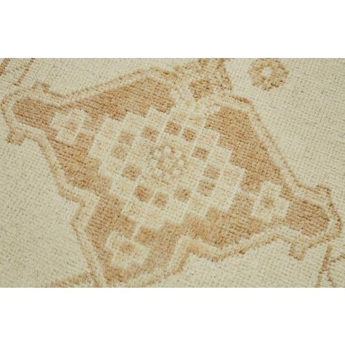 Beige Bohemian Runner Rug For Sale - Image 5 of 7