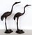 Large Burnished Brass Heron Sculptures, Italy, 1970, Set of 2 For Sale - Image 9 of 18